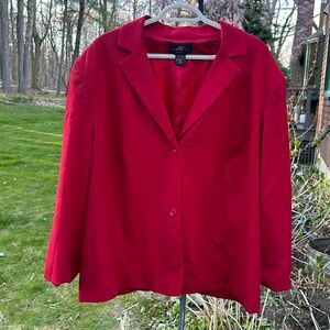 Andrea Viccaro wool vintage women blazers red  size 22W